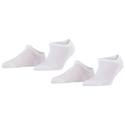 FALKE Damen Sneakersocken Active Breeze Multipack W Sn Lyocell kurz einfarbig 2 Paar, Weiß White 2000, 39-42 FALKE Damen Sneakersocken Active Breeze Multipack W Sn Lyocell kurz einfarbig 2 Paar, Weiß White 2000, 39-42