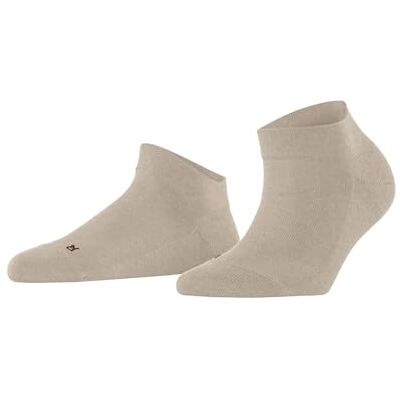 FALKE Damen Sneakersocken Sensitive London W Sn Baumwolle kurz einfarbig 1 Paar, Beige Linen Melange 4541, 35-38 FALKE Damen Sneakersocken Sensitive London W Sn Baumwolle kurz einfarbig 1 Paar, Beige Linen Melange 4541, 35-38