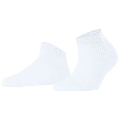 FALKE Damen Sneakersocken Shiny W Sn Viskose kurz einfarbig 1 Paar, Weiß White 2000, 39-42 FALKE Damen Sneakersocken Shiny W Sn Viskose kurz einfarbig 1 Paar, Weiß White 2000, 39-42