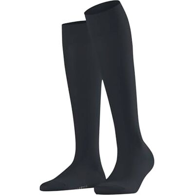 FALKE Damen Kniestrümpfe Cotton Touch W Kh Baumwolle lang einfarbig 1 Paar, Grau Graphite 3146, 39-42 FALKE Damen Kniestrümpfe Cotton Touch W Kh Baumwolle lang einfarbig 1 Paar, Grau Graphite 3146, 39-42