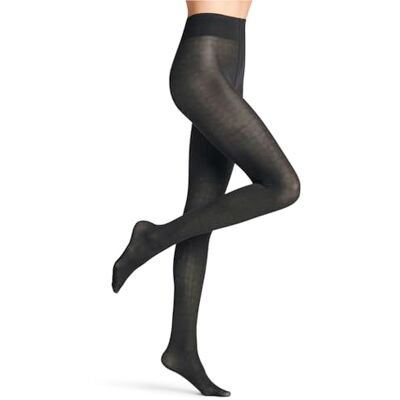 FALKE Damen Strumpfhose Dovetail W Ti halb-blickdicht einfarbig 1 Stück, Schwarz Black 3009, L FALKE Damen Strumpfhose Dovetail W Ti halb-blickdicht einfarbig 1 Stück, Schwarz Black 3009, L