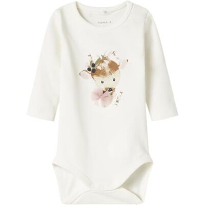 NAME IT Damen Nbforigin Ls Body Box, Cloud Dancer, Numeric_74 NAME IT Damen Nbforigin Ls Body Box, Cloud Dancer, Numeric_74