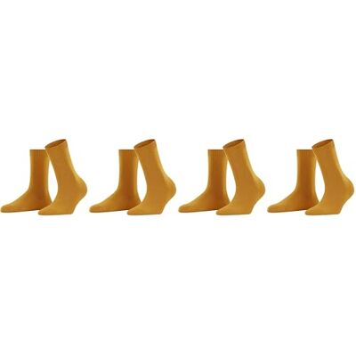 FALKE Damen Socken Cosy Wool W So Wolle Kaschmir einfarbig 1 Paar, Gelb Amber 1851, 39-42 FALKE Damen Socken Cosy Wool W So Wolle Kaschmir einfarbig 1 Paar, Gelb Amber 1851, 39-42