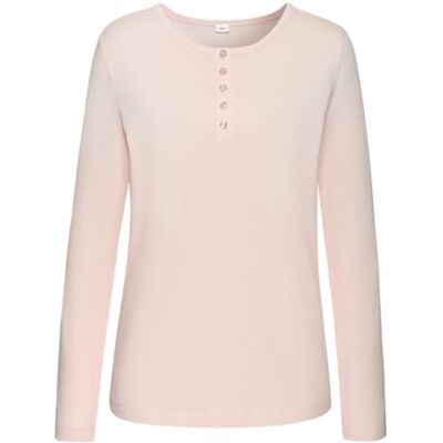 s.Oliver Damen Nachtwäsche Langarmshirt Schlafanzugoberteil rosa s.Oliver Damen Nachtwäsche Langarmshirt Schlafanzugoberteil rosa
