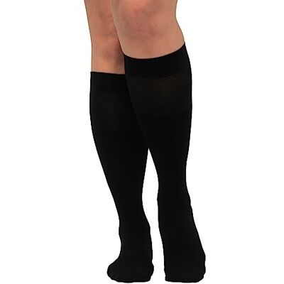 Ulla Popken Damen große Größen Übergrößen Plus Size Kniestrümpfe, atmungsaktiv, Mikrofaser, 40 den schwarz 1Size 585477130-1 Ulla Popken Damen große Größen Übergrößen Plus Size Kniestrümpfe, atmungsaktiv, Mikrofaser, 40 den schwarz 1Size 585477130-1
