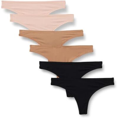 Amazon Essentials Damen Nahtloser Feuchtigkeitsableitender Tanga, Ultraweiche Mikrofaser, 6er-Pack Amazon Essentials Damen Nahtloser Feuchtigkeitsableitender Tanga, Ultraweiche Mikrofaser, 6er-Pack