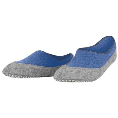 FALKE Damen Stoppersocken Cosyshoe Invisible W Hp Wolle rutschhemmende Noppen 1 Paar, Blau Water 6550, 37-38 FALKE Damen Stoppersocken Cosyshoe Invisible W Hp Wolle rutschhemmende Noppen 1 Paar, Blau Water 6550, 37-38