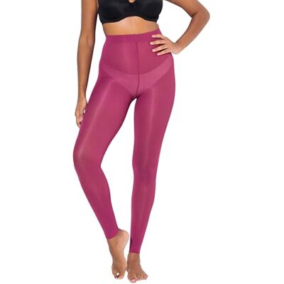 Ulla Popken Damen große Größen Übergrößen Plus Size Strumpf-Leggings, 60 den, flache Nähte Ulla Popken Damen große Größen Übergrößen Plus Size Strumpf-Leggings, 60 den, flache Nähte