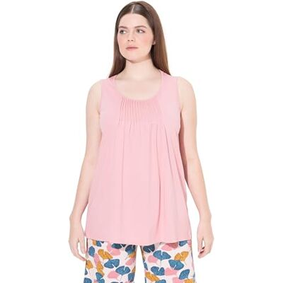 Ulla Popken Damen Pyjama Shirt Sleeveless Pintucks Pyjama Shirt Sleeveless Pintucks (1er Pack) Ulla Popken Damen Pyjama Shirt Sleeveless Pintucks Pyjama Shirt Sleeveless Pintucks (1er Pack)