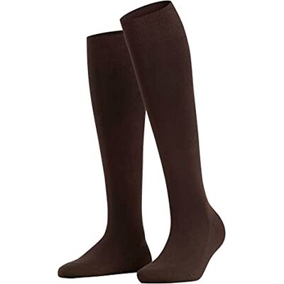 FALKE Damen Kniestrümpfe Family W Kh nachhaltige Baumwolle lang einfarbig 1 Paar, Braun Dark Brown 5239, 35-38 FALKE Damen Kniestrümpfe Family W Kh nachhaltige Baumwolle lang einfarbig 1 Paar, Braun Dark Brown 5239, 35-38