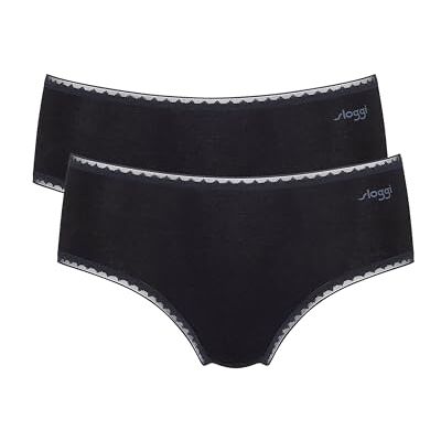 Sloggi Damen GO Midi C2P, Black, L Sloggi Damen GO Midi C2P, Black, L