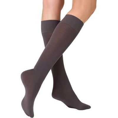 KUNERT Damen Kniestrümpfe Sensual Merino atmungsaktiv 130 DEN Antracite 8140 35-38 KUNERT Damen Kniestrümpfe Sensual Merino atmungsaktiv 130 DEN Antracite 8140 35-38
