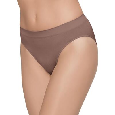 Wacoal Damen B Smooth Hi Cut Brief Panty Slip, Dunkles Taupe, XX-Large Wacoal Damen B Smooth Hi Cut Brief Panty Slip, Dunkles Taupe, XX-Large