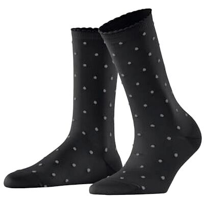 FALKE Damen Socken Spike Dot W So Baumwolle gemustert 1 Paar, Schwarz Black 3000, 39-42 FALKE Damen Socken Spike Dot W So Baumwolle gemustert 1 Paar, Schwarz Black 3000, 39-42