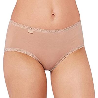 Sloggi Damen Unterhose 24/7 Cotton Lace Midi, Baumwolle, Spitzen-Optik, 3-Pack, 38, Brush Sloggi Damen Unterhose 24/7 Cotton Lace Midi, Baumwolle, Spitzen-Optik, 3-Pack, 38, Brush
