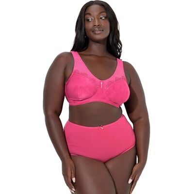 Ulla Popken Damen große Größen Übergrößen Plus Size Entlastungs-BH, ohne Bügel, Spitze, Cup C G Ulla Popken Damen große Größen Übergrößen Plus Size Entlastungs-BH, ohne Bügel, Spitze, Cup C G