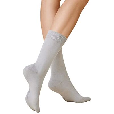 KUNERT Damen Socken Soft Wool Cotton druckfreier Bund Lichtgrau 0170 35-38 KUNERT Damen Socken Soft Wool Cotton druckfreier Bund Lichtgrau 0170 35-38