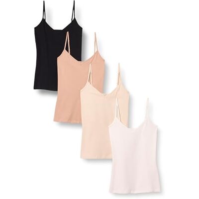 Amazon Essentials Damen Slim Fit Camisole V-Ausschnitt Tank Top mit Spaghettiträgern für Alltag Amazon Essentials Damen Slim Fit Camisole V-Ausschnitt Tank Top mit Spaghettiträgern für Alltag