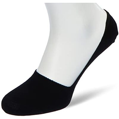 Nur Die 2er Pack Füssling aus Baumwolle unsichtbare kurze Socken rutschfest mit Silikon an der Ferse Damen, schwarz, 39-42 Nur Die 2er Pack Füssling aus Baumwolle unsichtbare kurze Socken rutschfest mit Silikon an der Ferse Damen, schwarz, 39-42
