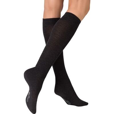 KUNERT Damen Kniestrümpfe Wool Care wärmeisolierend Anthrazitmel 4050 35-38 KUNERT Damen Kniestrümpfe Wool Care wärmeisolierend Anthrazitmel 4050 35-38