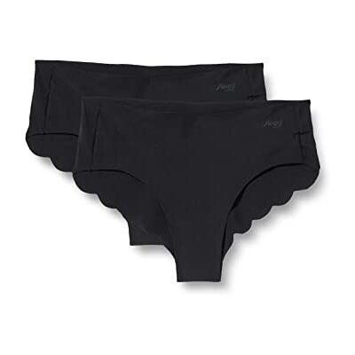 Sloggi Damen Unterhose Zero Modal 2.0 H Hipster, Modal, 2-Pack, S, Schwarz Sloggi Damen Unterhose Zero Modal 2.0 H Hipster, Modal, 2-Pack, S, Schwarz