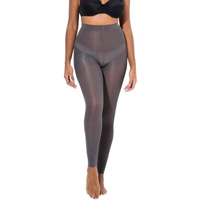 Ulla Popken Damen große Größen Übergrößen Plus Size Strumpf-Leggings, 60 den, flache Nähte Ulla Popken Damen große Größen Übergrößen Plus Size Strumpf-Leggings, 60 den, flache Nähte