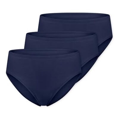 Schiesser Damen 3 Pack Slips Baumwolle Essentials Schiesser Damen 3 Pack Slips Baumwolle Essentials
