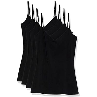 Amazon Essentials Damen Slim Fit Camisole V-Ausschnitt Tank Top mit Spaghettiträgern für Alltag Amazon Essentials Damen Slim Fit Camisole V-Ausschnitt Tank Top mit Spaghettiträgern für Alltag
