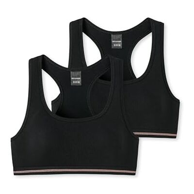 Schiesser Mädchen 2 Pack Unterwäsche Bustier Organic Cotton Rippe Schiesser Mädchen 2 Pack Unterwäsche Bustier Organic Cotton Rippe