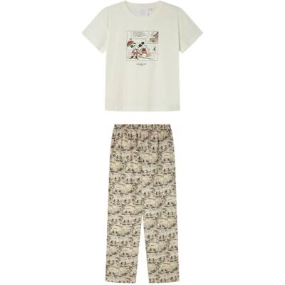 Women'secret Kurzarm-Pyjama und Lange Hose, Kollektion Multilicense Urban Women'secret Kurzarm-Pyjama und Lange Hose, Kollektion Multilicense Urban