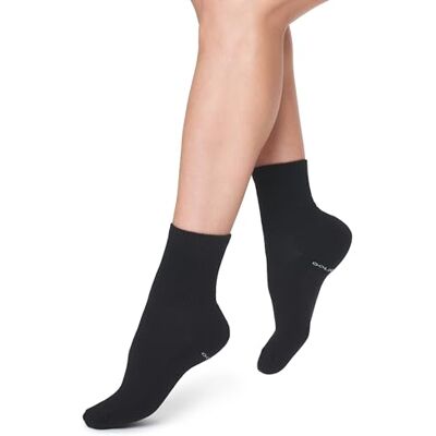 Golden Lady Damen 6 Paar Baumwolle und Frottee Sportsocken, Schwarz, Einheitsgröße (6er Pack) Golden Lady Damen 6 Paar Baumwolle und Frottee Sportsocken, Schwarz, Einheitsgröße (6er Pack)