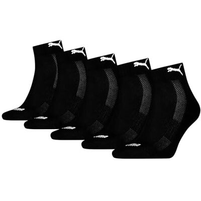Puma Unisex Cushioned Quarter, Schwarz, 39-42 EU Puma Unisex Cushioned Quarter, Schwarz, 39-42 EU