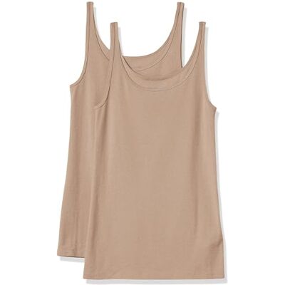 Amazon Essentials Damen Slim Fit Dünne Träger Tank Top 2er Pack Hellbeige Small Amazon Essentials Damen Slim Fit Dünne Träger Tank Top 2er Pack Hellbeige Small