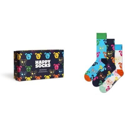 Happy Socks 3-Pack Mixed Dog Gift Set Baumwolle Happy Socks 3-Pack Mixed Dog Gift Set Baumwolle