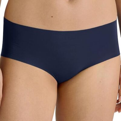 CALIDA Natural Skin Seamless-Panty Damen, Low Cut, nahtlos, weich, temperaturausgleichend, schnelltrocknend Peacoat Blue 48-50 CALIDA Natural Skin Seamless-Panty Damen, Low Cut, nahtlos, weich, temperaturausgleichend, schnelltrocknend Peacoat Blue 48-50