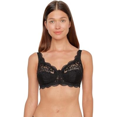 Susa BH Damen ohne Bügel Latina, Damen-BHS mit genähten Cups & längenverstellbarem Träger, Idealer Halt,Häkchenverschluss Susa BH Damen ohne Bügel Latina, Damen-BHS mit genähten Cups & längenverstellbarem Träger, Idealer Halt,Häkchenverschluss