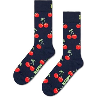 Happy Socks Socken mit Kirschmuster für Herren und Damen, 36-40 & 41-46 Happy Socks Socken mit Kirschmuster für Herren und Damen, 36-40 & 41-46