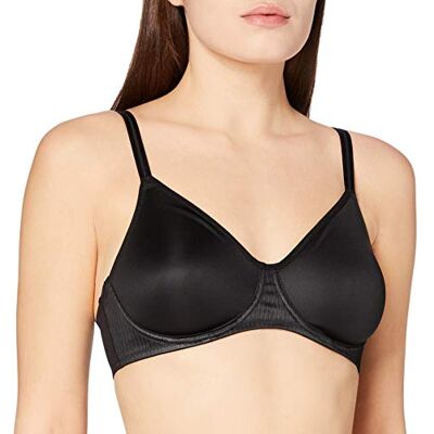 Triumph Damen BH Urban Minimizer W X, mit Bügel, ohne Polsterung, Verstellbare Träger, 85E, Schwarz Triumph Damen BH Urban Minimizer W X, mit Bügel, ohne Polsterung, Verstellbare Träger, 85E, Schwarz