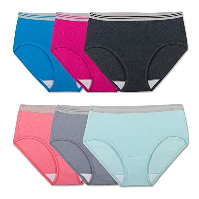 Fruit of the Loom Damen Übergröße, Komfortbezug, Baumwolle, Sortiert, 6 Stück Unterwäsche, 58 (6er Pack) Fruit of the Loom Damen Übergröße, Komfortbezug, Baumwolle, Sortiert, 6 Stück Unterwäsche, 58 (6er Pack)