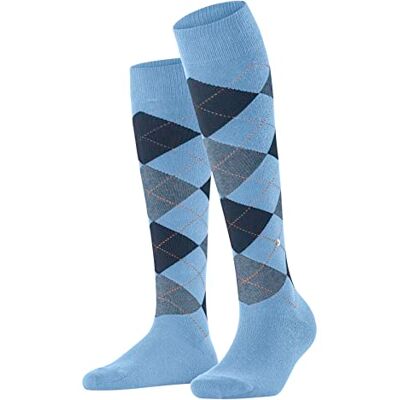 Burlington Damen Kniestrümpfe Queen W Kh Baumwolle lang gemustert 1 Paar, Blau Light Blue 6541, 36-41 Burlington Damen Kniestrümpfe Queen W Kh Baumwolle lang gemustert 1 Paar, Blau Light Blue 6541, 36-41