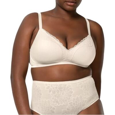 Triumph Damen Minimizer-BH Fit Smart P01 EX, ohne Bügel, Gepolstert, Verstellbare Träger, 1, Chrysantheme Triumph Damen Minimizer-BH Fit Smart P01 EX, ohne Bügel, Gepolstert, Verstellbare Träger, 1, Chrysantheme