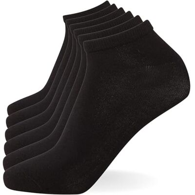 FM London 6er-Pack Bambus-Sneakersocken für Damen, Superweiche Bambussocken halten Ihre Füße kühl mit isolierenden Eigenschaften, Gemusterte und schlichte Damen-Knöchelsocken für den Alltag geeignet FM London 6er-Pack Bambus-Sneakersocken für Damen, Superweiche Bambussocken halten Ihre Füße kühl mit isolierenden Eigenschaften, Gemusterte und schlichte Damen-Knöchelsocken für den Alltag geeignet