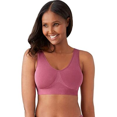 Wacoal Damen B-glatter Bralette mit Breiten Trägern BH, Undurchsichtige, Rosenwein, 70 Wacoal Damen B-glatter Bralette mit Breiten Trägern BH, Undurchsichtige, Rosenwein, 70