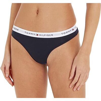 Tommy Hilfiger Damen String Tanga, Blau (Desert Sky), S Tommy Hilfiger Damen String Tanga, Blau (Desert Sky), S