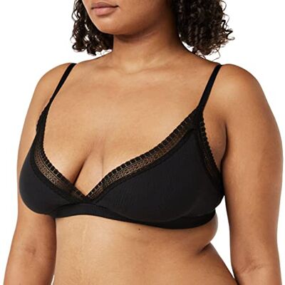 Sloggi Damen GO Ribbed Bralette, Black, M Sloggi Damen GO Ribbed Bralette, Black, M