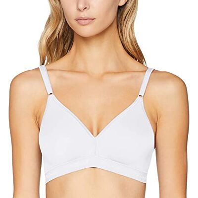 Triumph Damen BH Micro Fun N, ohne Bügel, ohne Polsterung, Verstellbare Träger, 85B, Weiß Triumph Damen BH Micro Fun N, ohne Bügel, ohne Polsterung, Verstellbare Träger, 85B, Weiß
