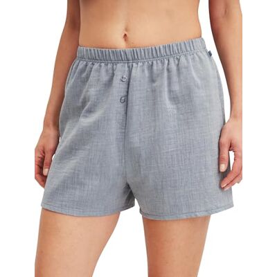CALIDA Favourites Kurze Pyjamahose, Schlafanzughose Damen, hautfreundlich, pflegeleicht, elastischer Bund, mit Seitentaschen Dark Denim 36-38 CALIDA Favourites Kurze Pyjamahose, Schlafanzughose Damen, hautfreundlich, pflegeleicht, elastischer Bund, mit Seitentaschen Dark Denim 36-38