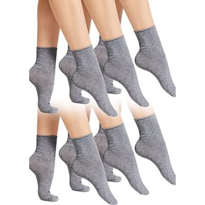 Golden Lady Damen Calzino Taglio Al Vivo. 3 Paia Sportsocken, Grau (Grigio Melange 908A), One size (Herstellergröße: Unica) Golden Lady Damen Calzino Taglio Al Vivo. 3 Paia Sportsocken, Grau (Grigio Melange 908A), One size (Herstellergröße: Unica)