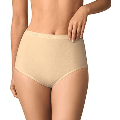 Nur Die Taillenslip aus GOTS Bio-Baumwolle Maxislip Highwaist Unterwäsche Unterhosen Basic Stetch Damen, beige, L Nur Die Taillenslip aus GOTS Bio-Baumwolle Maxislip Highwaist Unterwäsche Unterhosen Basic Stetch Damen, beige, L