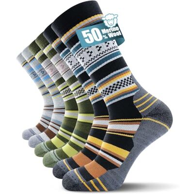 TANSTC Merino Socken Herren 39-42, Warme Socken Outdoor & Trekking-Socken, Wollsocken, Atmungsaktiv & Anti-Blasen Warm Dicke Gepolstert Thermosocken für Herren, Damen, 3 Paar TANSTC Merino Socken Herren 39-42, Warme Socken Outdoor & Trekking-Socken, Wollsocken, Atmungsaktiv & Anti-Blasen Warm Dicke Gepolstert Thermosocken für Herren, Damen, 3 Paar